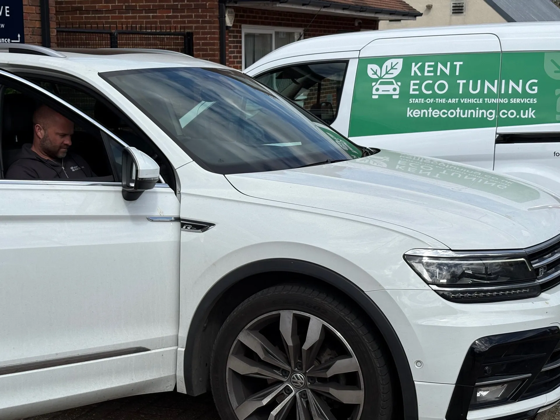 Mobile ECU remapping service and customer vehicle in Gillingham, Kent.